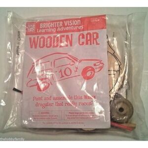 Brighter Vision Wooden Race Car Dragster Kid Build Kit Wood Crafts DIY Project